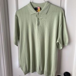 St. Croix Mens Short Sleeve Sweater Polo - Size XXL